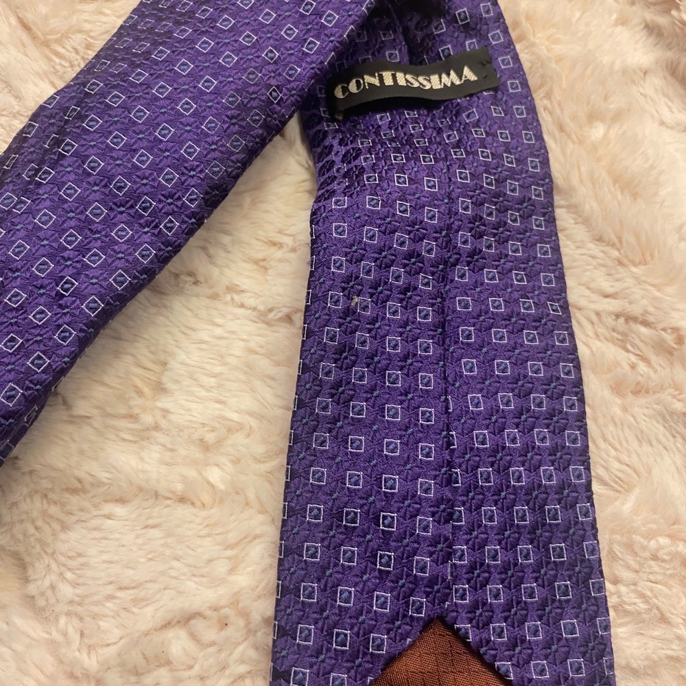 Contissima Purple Patterned Men's Tie